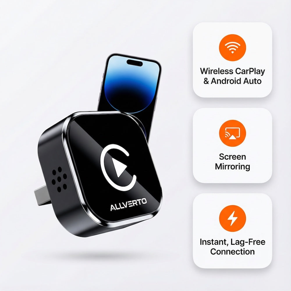 Allverto™ Wireless CarPlay & Android Auto Adapter