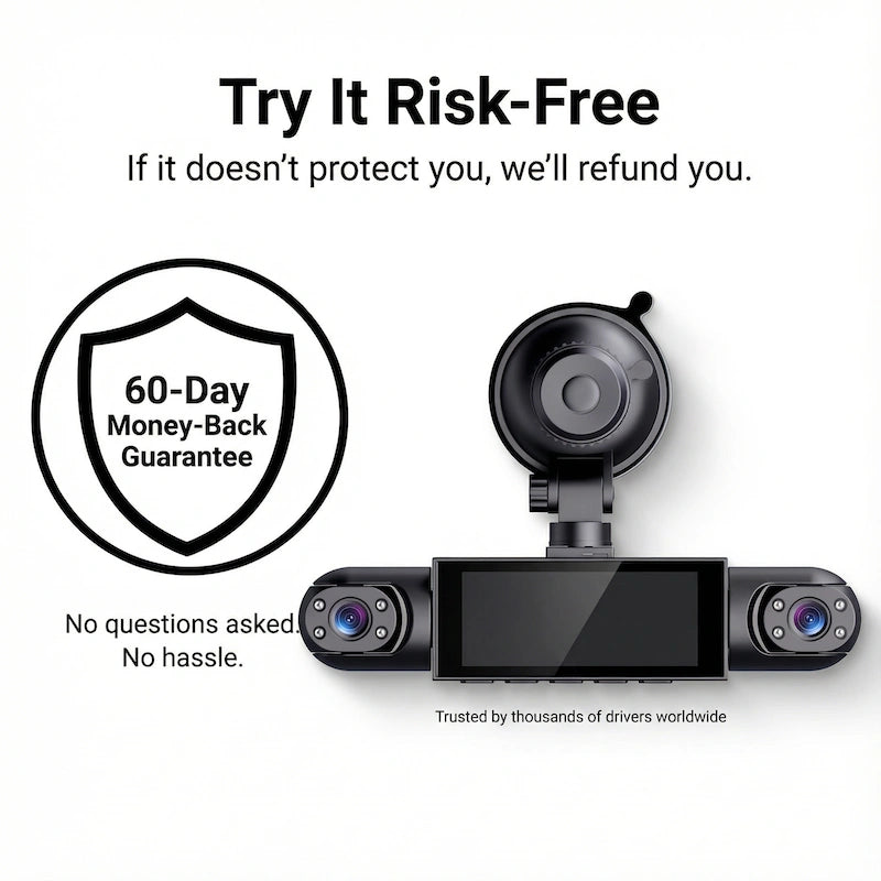 360° 4-Channel Dash Cam with WiFi & Night Vision