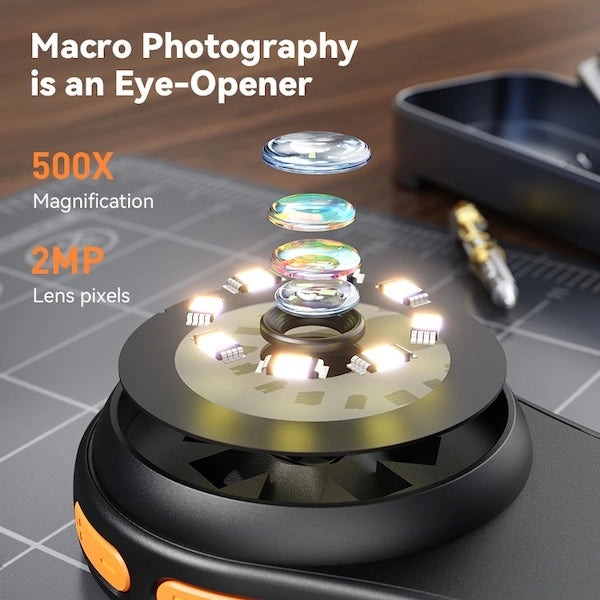 500X Magnification Wireless Digital Microscope