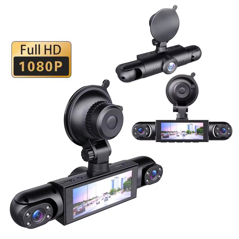 360° 4-Channel Dash Cam with WiFi & Night Vision