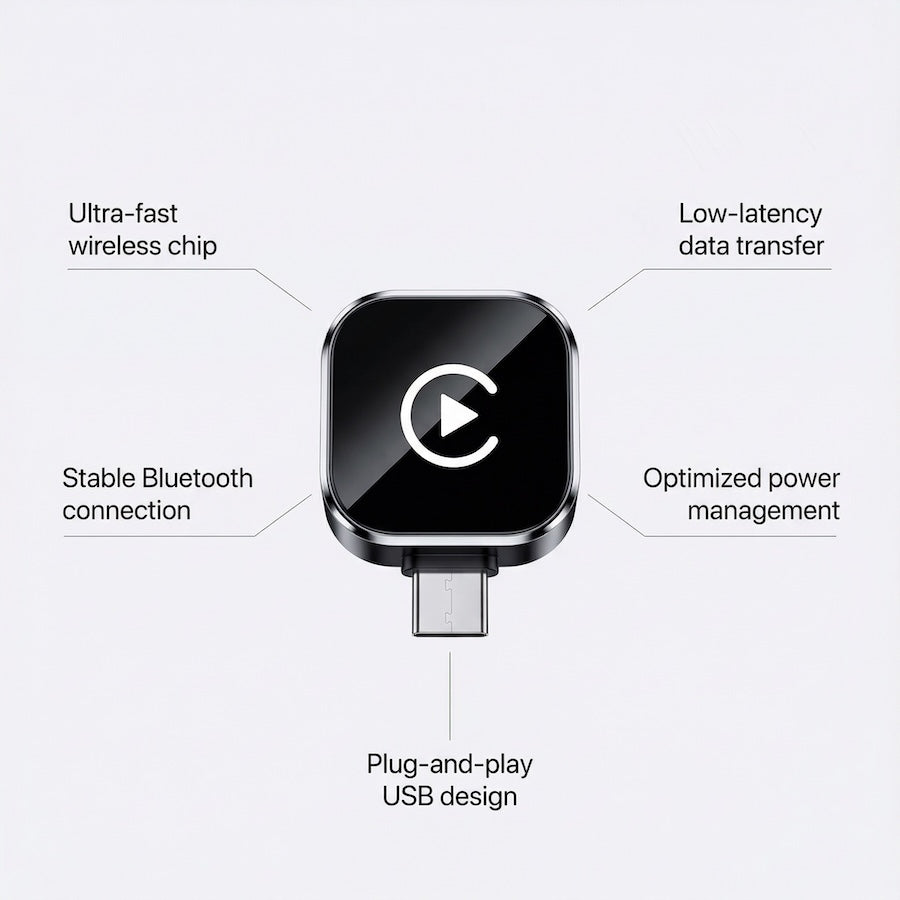 Allverto™ Wireless CarPlay & Android Auto Adapter
